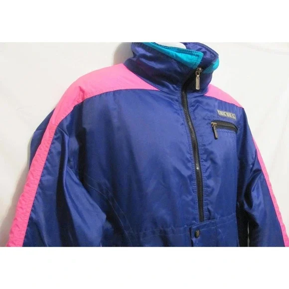 Vintage Slalom Purple Hot Pink Ski Snowboarding Jacket Coat Mens Large L Made US